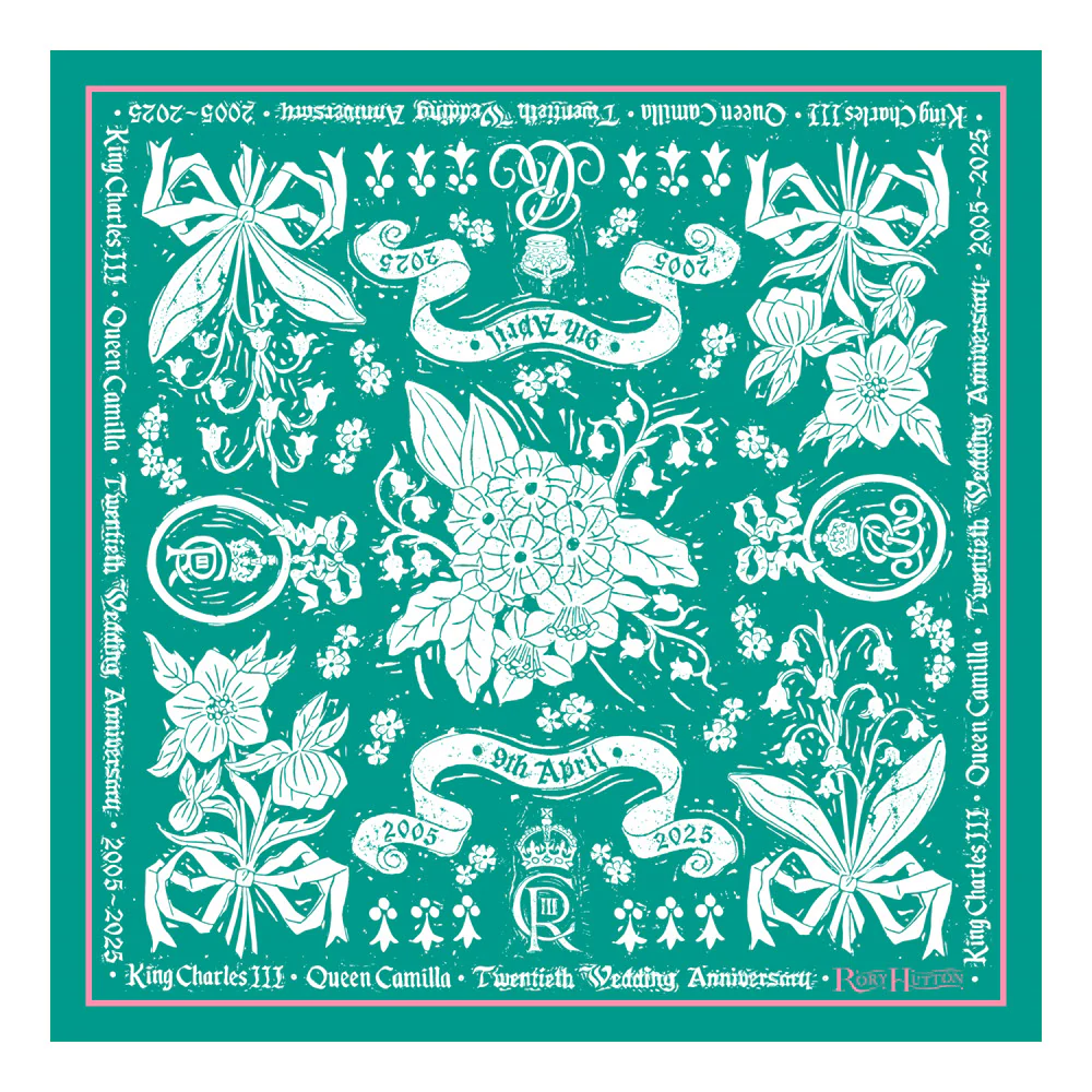 20th Wedding Anniversary Silk Scarf - Image 3