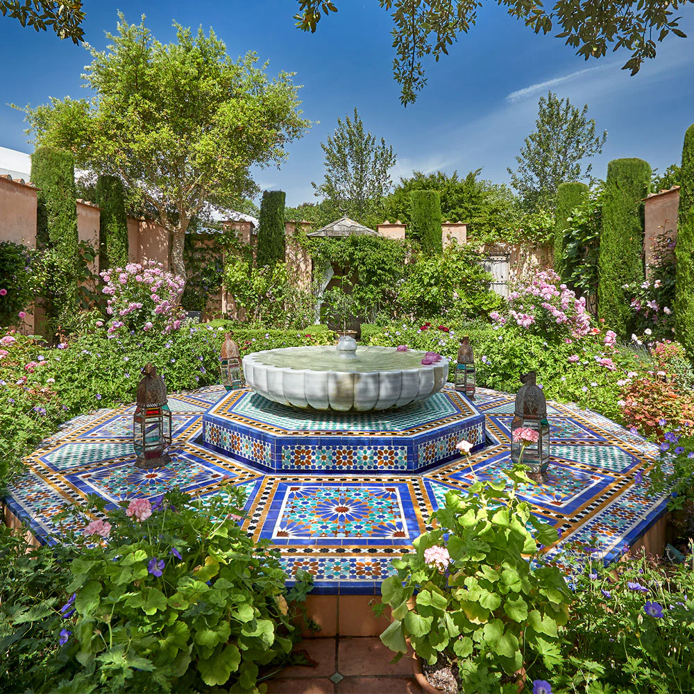 Carpet Garden Silk Pocket Square – Available in Blue & Green - Image 6